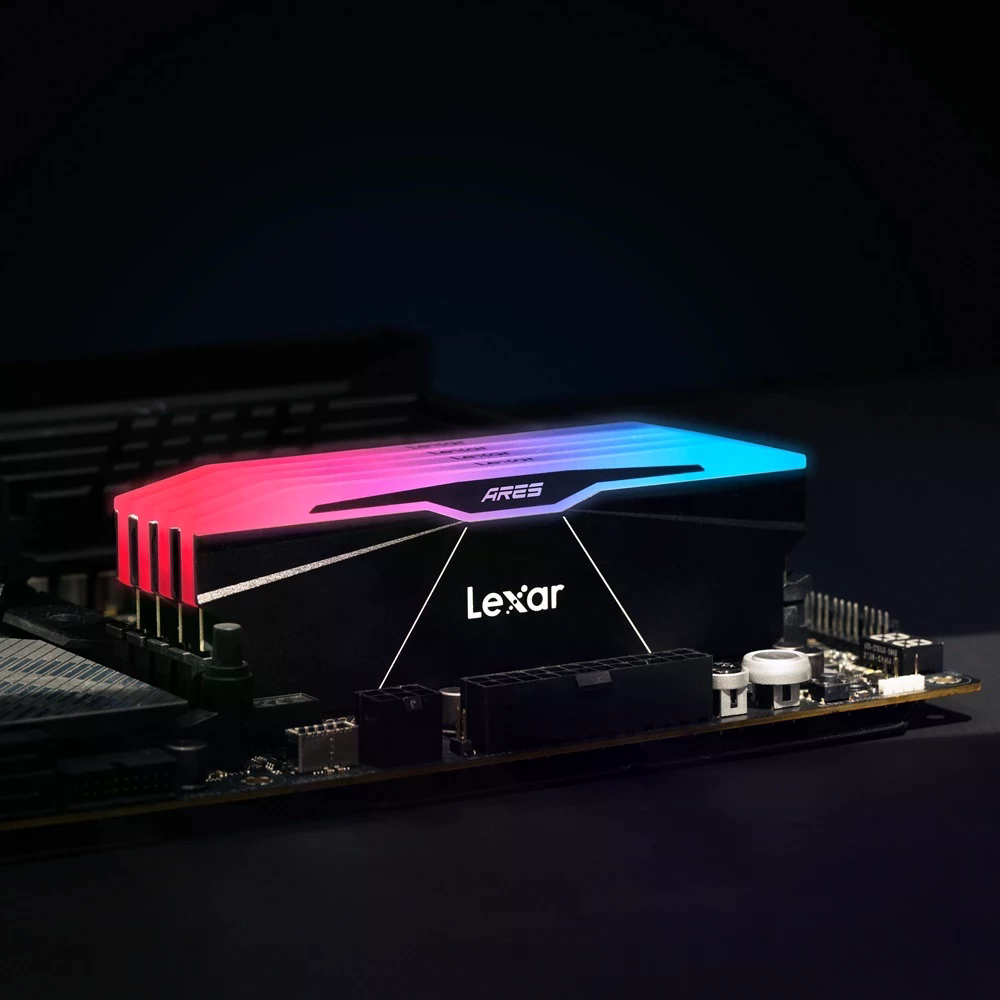 RAM PC DDR5 Lexar ARES RGB 16GB UDIMM 6400MHz 1.4V CL32 Tương Thích Intel AMD